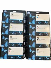 LOT OF 8 GENUINE HP 70 LIGHT INK CARTRIDGE Photo Black Included picture