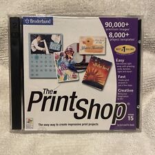 The Print Shop Version 15, 2-Disc CD ROM, PC Windows XP, Broderbund 2002 picture