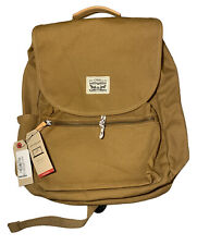 Levi’s Canvas Backpack Laptop Sleeve Unisex Light Brown SAMPLE Prototype NWT picture
