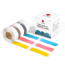 Phomemo D30 14*50mm Thermal Label Adhesive Label Pink Blue Yellow Sticker Paper picture