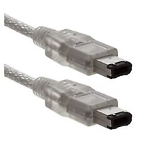 FireWire 400 6 Pin to 6 Pin Cable Clear 4Ft picture