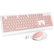 Wireless Keyboard and Mouse Trueque Silent 2.4GHz Cordless Full Size USB picture
