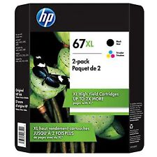 HP 67XL High Yield Ink Cartridge, Black & Tri-Color HP Envy Pro 6458, 6455, 4158 picture