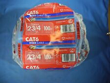 CAT6 Riser Cable CMR-Blue 23/4 Gauge/Pair 100ft. 23 Gauge 4 pair Cat 6 Southwire picture