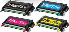 4-Pack 3115 3115cn Toner Cartridge Work With Dell 3110cn Printer picture