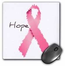 3dRose Painted Pink Ribbon Hope- Art- Breast Cancer Awareness MousePad picture