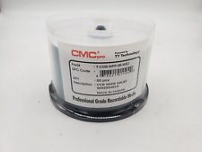 💥50-pk CMC Taiyo Yuden White Watershield Inkjet Hub Printable CD-R (WPP-SB-WS1) picture