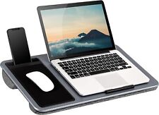 Home Office Lap Desk with Device Ledge, Mouse Pad, and Phone Holder Support 15in picture