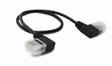 Lan Cable 9 13/16in RJ45 8P8C Stp Cat6 Plug To Plug Angle Adapter Case Black picture