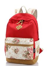 Backpack CANVAS - Women's Girls' - ORANGE (RED) - Perfect Gift  picture