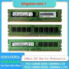 Samsung DDR3/3L 8G/16G/32G/64G ECC Unbuffered UDIMM PC3-12800E 1600 Ram 8 GB lot picture