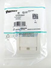 Panduit CFPE2IWY 2-Port Mini-Com Faceplate, Executive Series, Off-White ~STSI picture