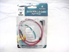 1 NEW BELKIN SERIAL ATA 2.0 RIGHT ANGLE CABLE F2N1169 18 INCHES LONG picture