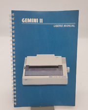 Vintage 1986 Star Gemini II Printer User manual for Commodore computers Gemini 2 picture