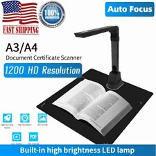 A3 A4 12MP Smart Document Scanner Portable Book Scanner OCR Auto-Flatten &Deskew picture