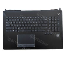 98%New Palmrest Backlit Keyboard Touchpad Corner broken For Asus Rog G750 G750J picture