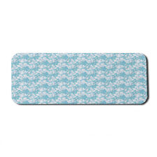 Ambesonne Floral Leaves Rectangle Non-Slip Mousepad, 31