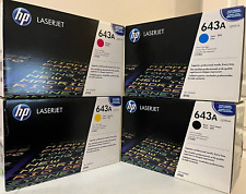 Set of 4 New Sealed HP LaserJet 643A K/C/M/Y Toner for 4700 New See Description picture