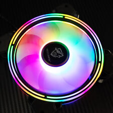 Computer case fan 12cm silent cooling color changing AURA syn double-sided RGB picture