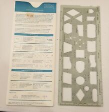 Vtg IBM Flowcharting Template w/Original Paper Sleeve Excellent Cond GX20-8020-1 picture