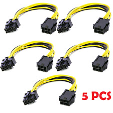 5x 6-pin to 8-pin PCI Express Power Adapter Cable for GPU Video Card PCIE PCI-E picture