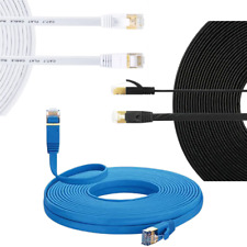 Flat Cat7 Cable Ethernet Network High Speed Patch Cord RJ45 Cat 7 Internet LOT picture