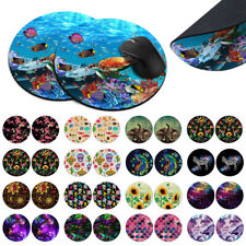 2pcs Gaming Mouse Mat Pad Non-Slip Circle Round Mousepad For Computer PC Desk picture