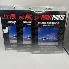 3 Packs Of Jet Print Premium Photo Paper Brilliant Gloss Finish 24 Sheets 4x6 picture