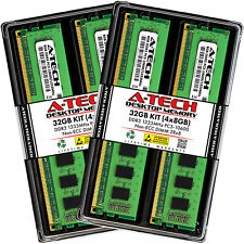 A-Tech 32GB Kit 4x 8GB PC3-10600 Desktop DIMM DDR3 1333 MHz Non-ECC Memory RAM picture