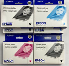 Lot Of 6 Genuine Epson T034820 T034220 T034120 T034320 New Expired  picture