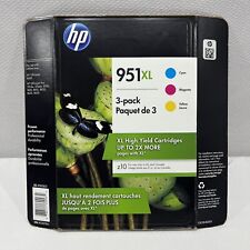 HP 951XL Tricolor 3-Pack CR318BN Ink Magenta Yellow Cyan 08/2021 OEM Genuine picture