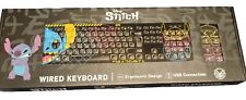 BRAND NEW Disney Stitch Wired Keyboard Ergonomic Design Noise Reduction Keycaps picture