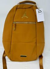 Nike Air Jordan Leather 9A0227 X3N Desert Ochre Brown Tan Backpack Laptop Bag picture