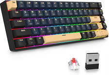 GT68 65% Mechanical Gaming Keyboard 60 Percent RGB Hot-Swappable 68-Key Wireless picture