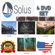 Solus 4.3 | 4 DVD Set | Linux Operating System  | Fast Shipping from the USA picture