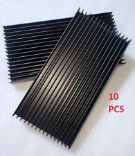 10pcs 200x100x18mm Large Black Anodized Aluminum Heatsink Cooler For LED Cooling picture