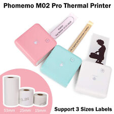 Phomemo M02 Pro Thermal Photos Label Makers Machine Sticker Paper Printer Lot picture