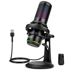 USB Microphone Noise Cancellation Cardioid Condenser Gaming Mic for PC Laptop picture