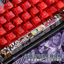 108 ONE PIECE PBT Anime Keycaps for Cherry MX Height Mechanical Keyboard Stock picture