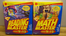 1997 Davidson MATH BLASTER & READING BLASTER For Ages 9-12 NEW Sealed Win95 Mac picture