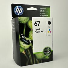 Genuine HP 67 3YP29AN Black & Tri-Color Ink, 2 Pk NEW And SEALED - EXP 09/2022 picture