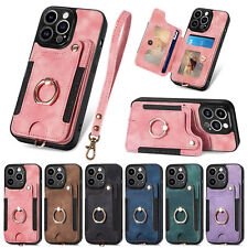 Leather Magnetic Wallet Cover Case For 15 14 13 11 12 Pro Max XR X 8 7 SE picture