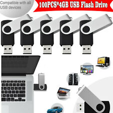 Lot 10/50/100Pack 4GB USB 2.0 Flash Drive Thumb Drives Pen Memory Stick U Disks picture