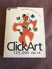 ClickArt Broderbund 125,000 CDs 1-9 Software Images Windows picture