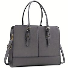 Laptop Bag For Women PU Leather Work Tote 15.6 Inch Laptop For Computer Bag picture