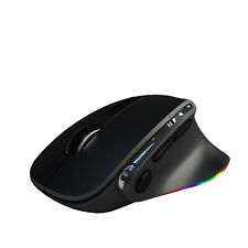 DOEL Ergonomic Bluetooth/2.4G USB Wireless Multiconnects Mouse with RGB_on/off picture