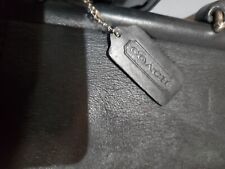 Coach Vintage Black Leather Lexington Briefcase Turnlock Shoulder Bag #5265 picture