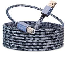 Printer Cable 25 ft, Long USB Printer Cord 2.0 Type A Male to B Male Printer Sca picture