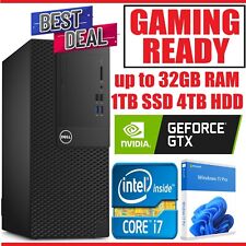 Dell Desktop PC MT i7 NVIDIA GTX745 up 32GB DDR4 4TB SSD GAMING READY Win11Pro picture
