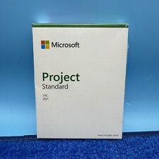 Microsoft Project Standard 2021 - Windows 10 Product Key Card - 1 PC - SEALED picture